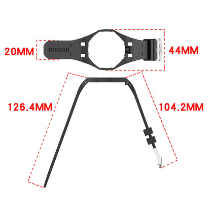Matte PC Mod Kit Case Frame with Strap for Swatch AP Royal Pop Modification - Integrated Silicone Cover and Bumper Band Accessories
