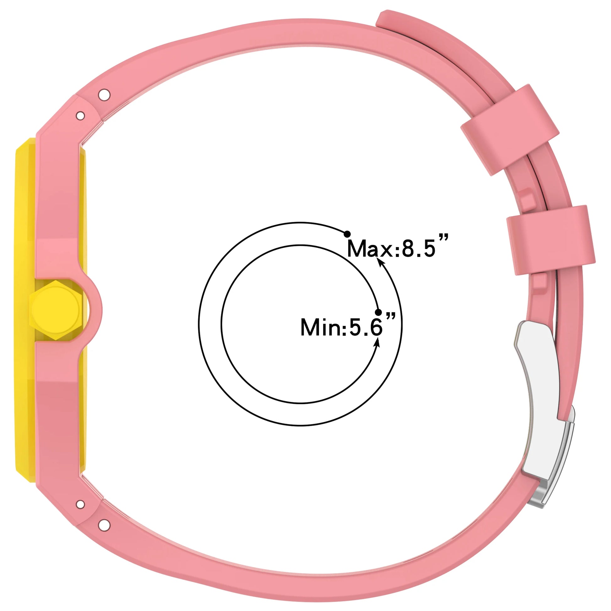 Matte PC Mod Kit Case Frame with Strap for Swatch AP Royal Pop Modification - Integrated Silicone Cover and Bumper Band Accessories